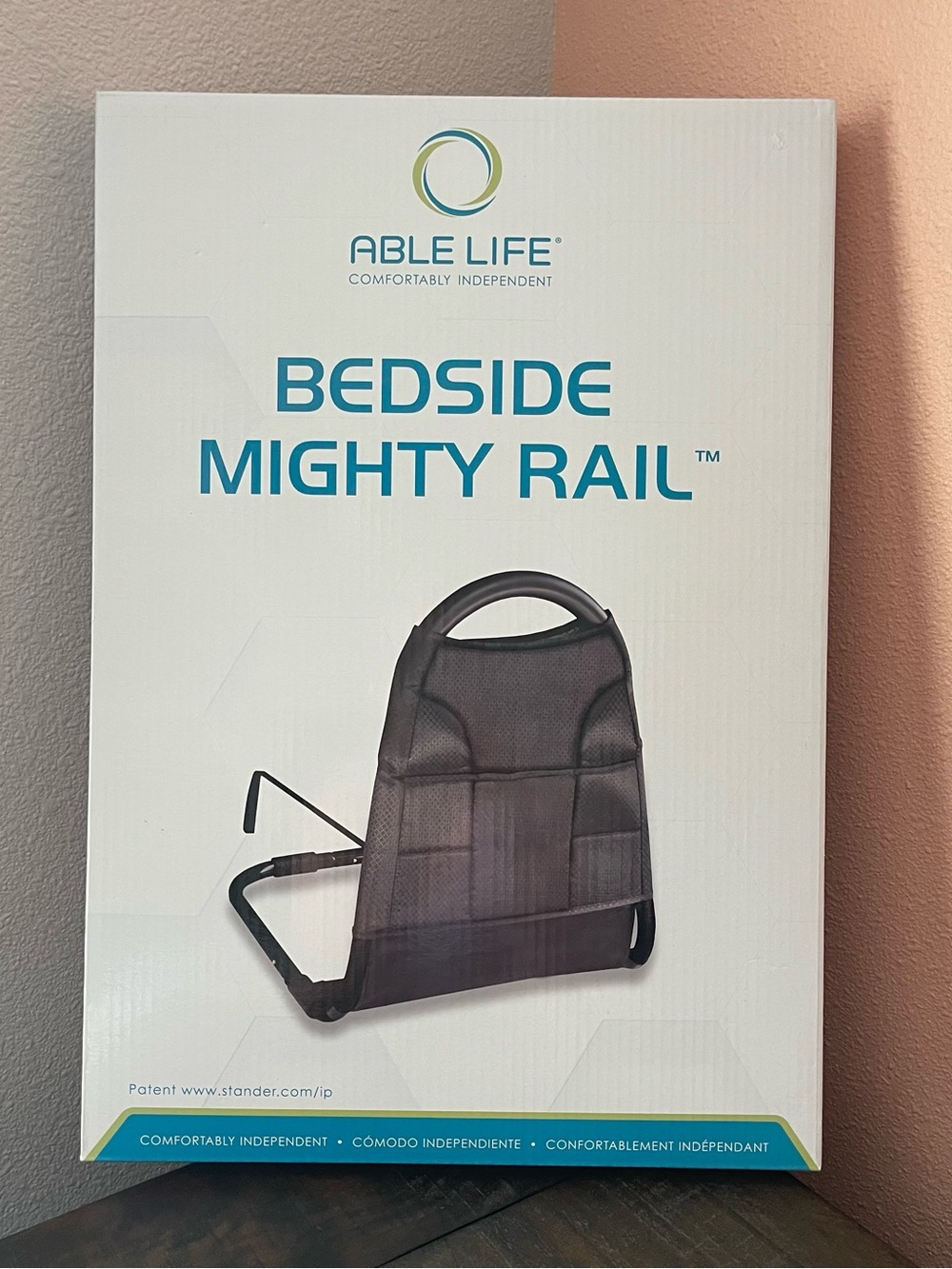 Able Life Comfortably Independent Bedside Mighty Rail - Black